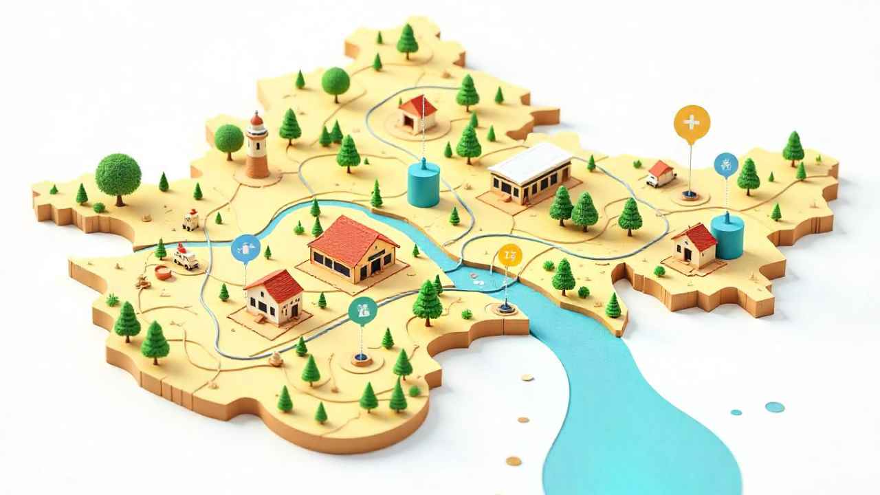 Village Amenities for Gandhinagar District of Gujarat, 2011